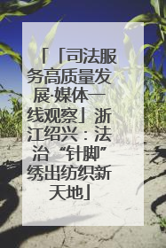 「司法服务高质量发展·媒体一线观察」浙江绍兴：法治“针脚”绣出纺织新天地