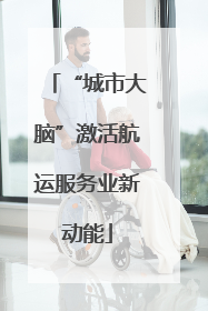 “城市大脑”激活航运服务业新动能