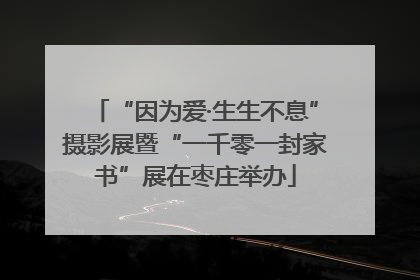 “因为爱·生生不息”摄影展暨“一千零一封家书”展在枣庄举办