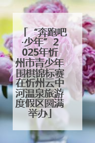 “奔跑吧·少年”2025年忻州市青少年围棋锦标赛在忻州云中河温泉旅游度假区圆满举办