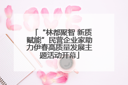 “林都聚智 新质赋能”民营企业家助力伊春高质量发展主题活动开幕