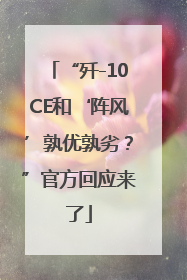 “歼-10CE和‘阵风’孰优孰劣？”官方回应来了