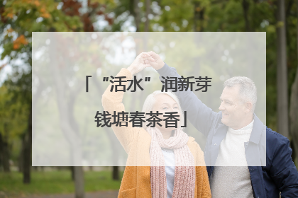 “活水”润新芽 钱塘春茶香