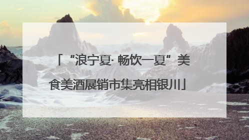 “浪宁夏· 畅饮一夏”美食美酒展销市集亮相银川