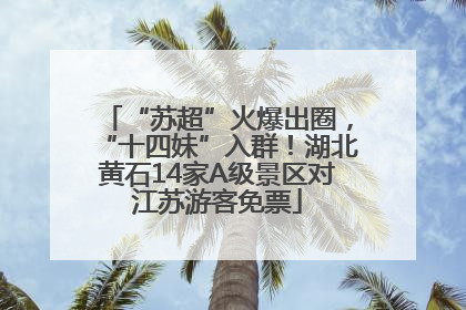 “苏超”火爆出圈，“十四妹”入群！湖北黄石14家A级景区对江苏游客免票