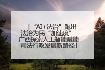 “AI+法治”跑出法治为民“加速度” 广西探索人工智能赋能司法行政发展新路径