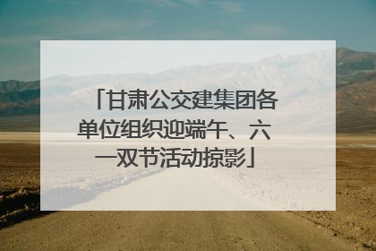 甘肃公交建集团各单位组织迎端午、六一双节活动掠影