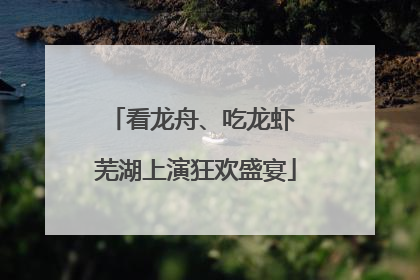 看龙舟、吃龙虾 芜湖上演狂欢盛宴