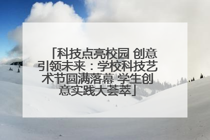 科技点亮校园 创意引领未来：学校科技艺术节圆满落幕 学生创意实践大荟萃
