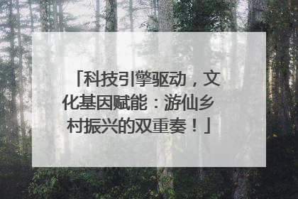 科技引擎驱动，文化基因赋能：游仙乡村振兴的双重奏！