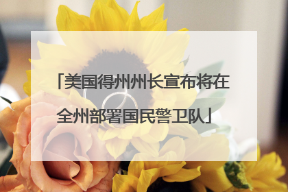 美国得州州长宣布将在全州部署国民警卫队