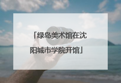 绿岛美术馆在沈阳城市学院开馆