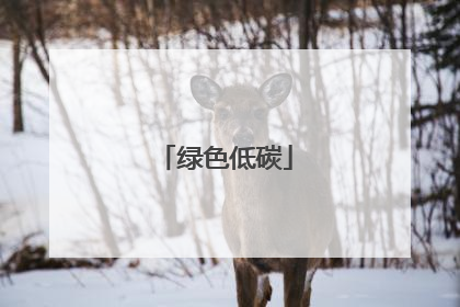绿色低碳