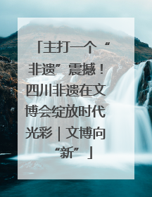 主打一个“非遗”震撼！四川非遗在文博会绽放时代光彩｜文博向“新”