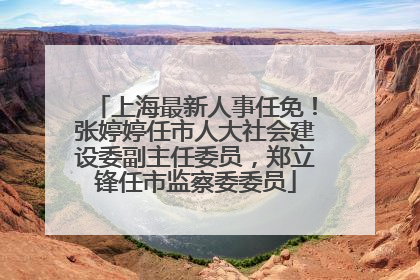 上海最新人事任免！张婷婷任市人大社会建设委副主任委员，郑立锋任市监察委委员