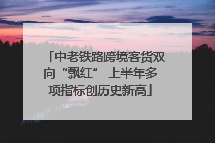 中老铁路跨境客货双向“飘红” 上半年多项指标创历史新高