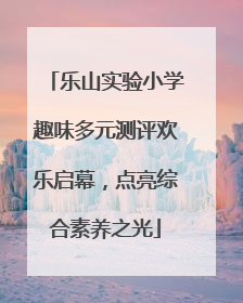 乐山实验小学趣味多元测评欢乐启幕，点亮综合素养之光