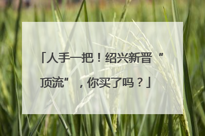 人手一把！绍兴新晋“顶流”，你买了吗？