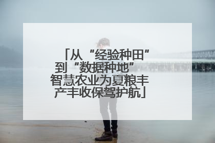 从“经验种田”到“数据种地” 智慧农业为夏粮丰产丰收保驾护航