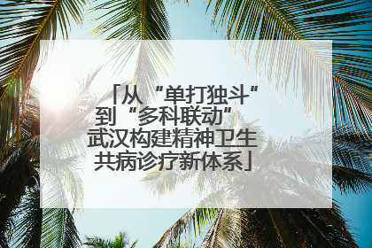 从“单打独斗”到“多科联动” 武汉构建精神卫生共病诊疗新体系