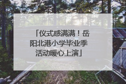 仪式感满满！岳阳北港小学毕业季活动暖心上演