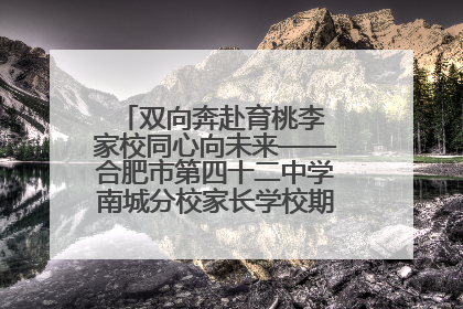 双向奔赴育桃李 家校同心向未来——合肥市第四十二中学南城分校家长学校期末总结会圆满召开
