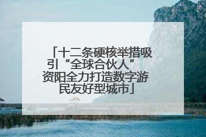 十二条硬核举措吸引“全球合伙人” 资阳全力打造数字游民友好型城市