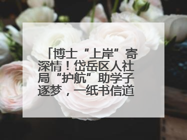 博士“上岸”寄深情！岱岳区人社局“护航”助学子逐梦，一纸书信道尽“根在岱岳”的眷恋