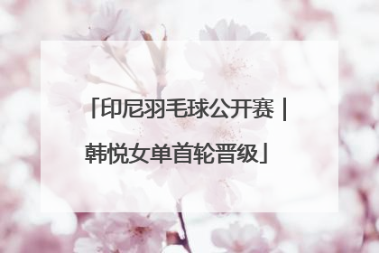 印尼羽毛球公开赛｜韩悦女单首轮晋级