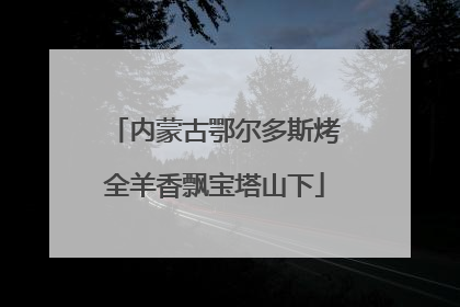 内蒙古鄂尔多斯烤全羊香飘宝塔山下