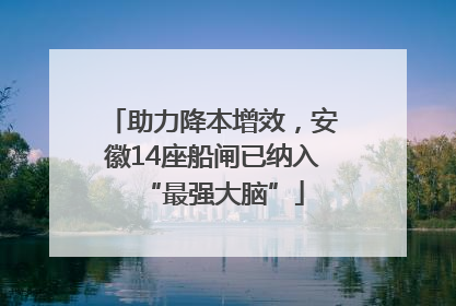 助力降本增效，安徽14座船闸已纳入“最强大脑”