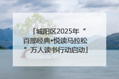 城阳区2025年“百部经典•悦读马拉松”万人读书行动启动