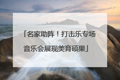 名家助阵！打击乐专场音乐会展现美育硕果