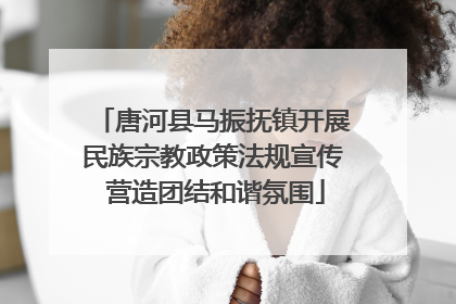 唐河县马振抚镇开展民族宗教政策法规宣传 营造团结和谐氛围