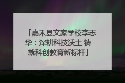 嘉禾县文家学校李志华：深耕科技沃土 铸就科创教育新标杆