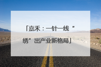 嘉禾：一针一线“绣”出产业新格局