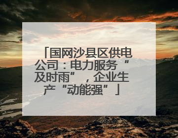 国网沙县区供电公司：电力服务“及时雨”，企业生产“动能强”