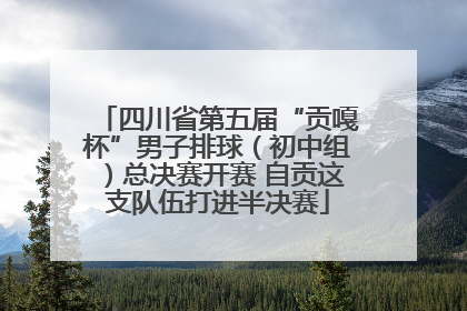 四川省第五届“贡嘎杯”男子排球（初中组）总决赛开赛 自贡这支队伍打进半决赛