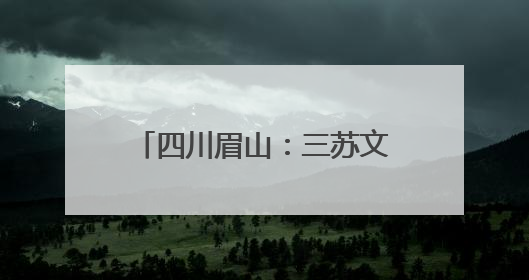 四川眉山：三苏文化从街巷走向世界