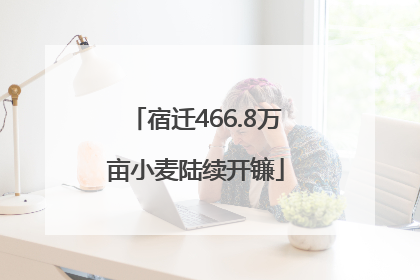 宿迁466.8万亩小麦陆续开镰