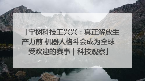 宇树科技王兴兴：真正解放生产力前 机器人格斗会成为全球受欢迎的赛事｜科技观察