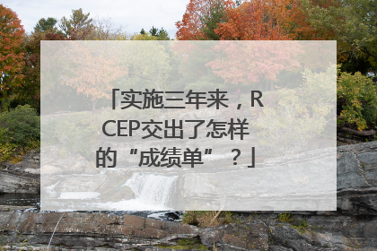 实施三年来，RCEP交出了怎样的“成绩单”？
