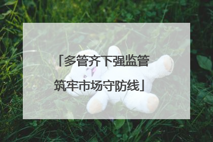 多管齐下强监管 筑牢市场守防线