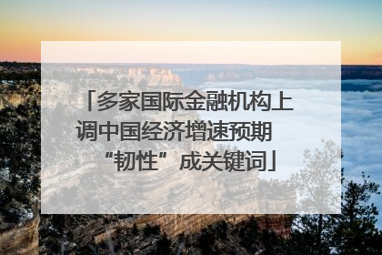 多家国际金融机构上调中国经济增速预期 “韧性”成关键词