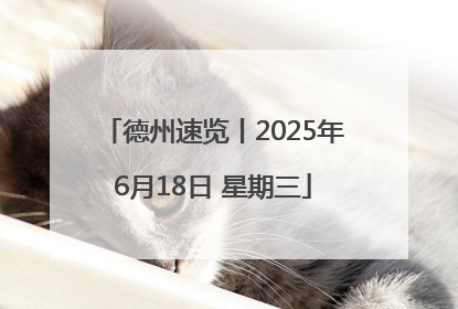 德州速览丨2025年6月18日 星期三