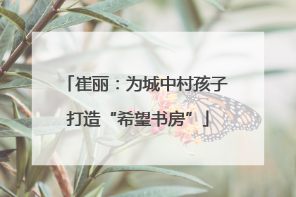 崔丽：为城中村孩子打造“希望书房”