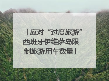 应对“过度旅游” 西班牙伊维萨岛限制旅游用车数量