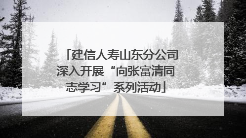 建信人寿山东分公司深入开展“向张富清同志学习”系列活动