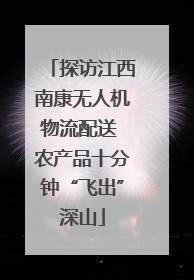 探访江西南康无人机物流配送 农产品十分钟“飞出”深山