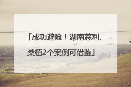 成功避险！湖南慈利、桑植2个案例可借鉴